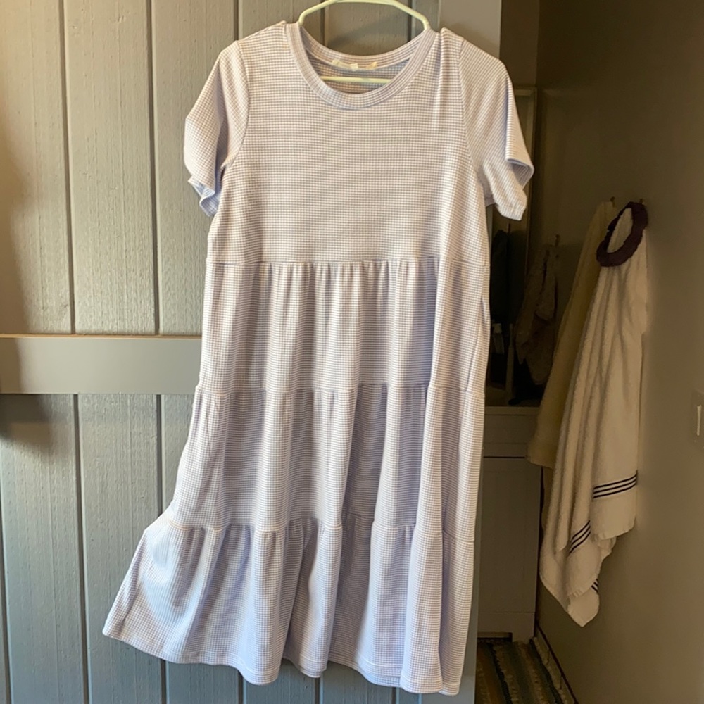 Knee Length Ribbed Dress